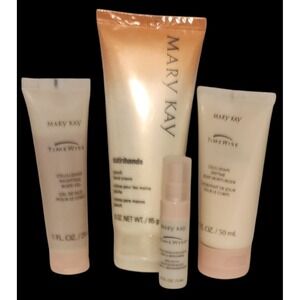 Mary Kay Set Of Four TimeWise Skin Satin Hands & Body Moisturizer Oil